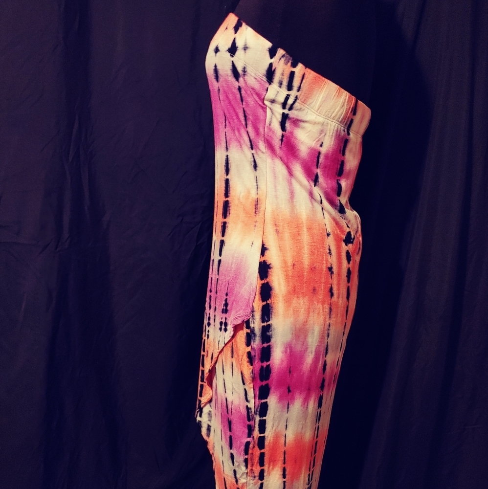 Tie Dye High Low Tube Dress